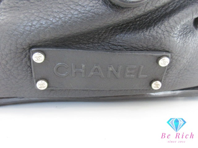 シャネル CHANEL ミニ ボストンバッグ ハンドバッグ A29316 ブラック 黒 レザー ココマーク CC ロゴ ショルダーバッグ 鞄 【中古】【送料無料】 bk9499