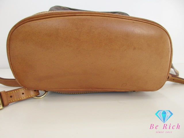 ルイ ヴィトン LOUIS VUITTON バックパック リュック モノグラム モンスリ MM M51136 ブラウン 茶 PVC レザー LV ロゴ ショルダーバッグ 肩掛け 鞄 【中古】【送料無料】 bk9501
