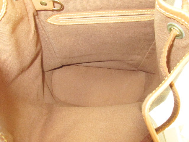 ルイ ヴィトン LOUIS VUITTON バックパック リュック モノグラム モンスリ MM M51136 ブラウン 茶 PVC レザー LV ロゴ ショルダーバッグ 肩掛け 鞄 【中古】【送料無料】 bk9501