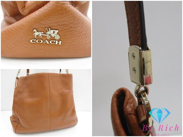 コーチ COACH マディソン レザー スモール フィービー ショルダーバッグ 26221 ブラウン 茶 ハンドバッグ 鞄 【中古】【送料無料】bk9611