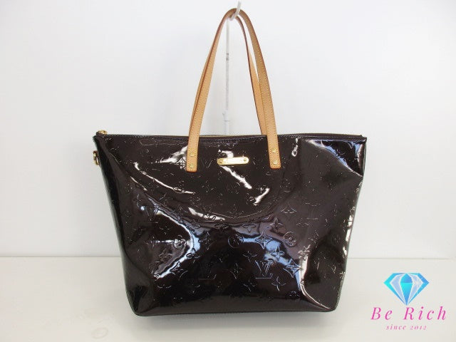 ルイ ヴィトン LOUIS VUITTON トートバッグ ショルダーバッグ モノグラム ヴェルニ ヴェルビュー GM M93589 アマラント 紫 パープル パテント レザー エナメル ハンドバッグ ジップ トップ 鞄 【中古】【送料無料】 bk9512