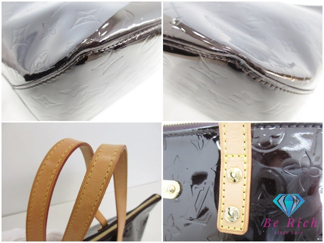 ルイ ヴィトン LOUIS VUITTON トートバッグ ショルダーバッグ モノグラム ヴェルニ ヴェルビュー GM M93589 アマラント 紫 パープル パテント レザー エナメル ハンドバッグ ジップ トップ 鞄 【中古】【送料無料】 bk9512