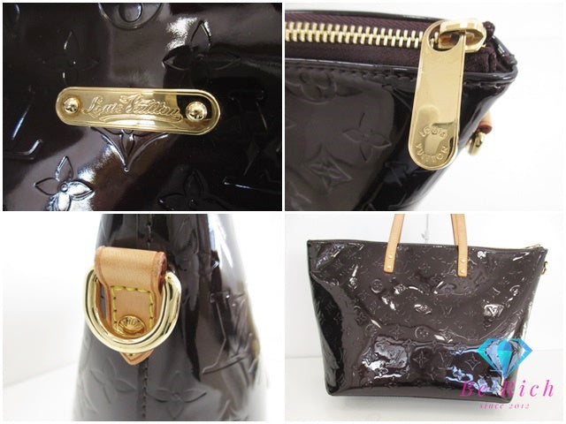 ルイ ヴィトン LOUIS VUITTON トートバッグ ショルダーバッグ モノグラム ヴェルニ ヴェルビュー GM M93589 アマラント 紫 パープル パテント レザー エナメル ハンドバッグ ジップ トップ 鞄 【中古】【送料無料】 bk9512