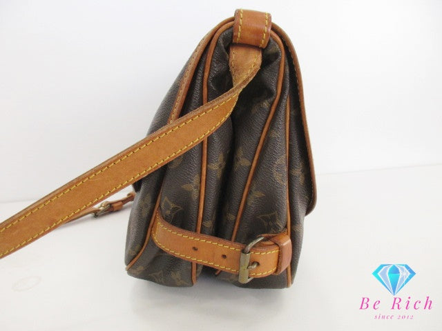 ルイ ヴィトン LOUIS VUITTON ショルダーバッグ モノグラム ソミュール 30 M42256 ブラウン 茶 ダブル フラップ 肩掛け 斜め掛け 鞄 定番 人気 【中古】【送料無料】  bk9515