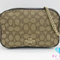 コーチ COACH アウトライン シグネチャー アイラ チェーン ショルダーバッグ ポシェット Ｆ28959 カーキ ブラウン 茶 キャンバス レザー ロゴ クロスボディ 斜め掛け 鞄 【中古】【送料無料】 bk9526