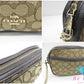 コーチ COACH アウトライン シグネチャー アイラ チェーン ショルダーバッグ ポシェット Ｆ28959 カーキ ブラウン 茶 キャンバス レザー ロゴ クロスボディ 斜め掛け 鞄 【中古】【送料無料】 bk9526