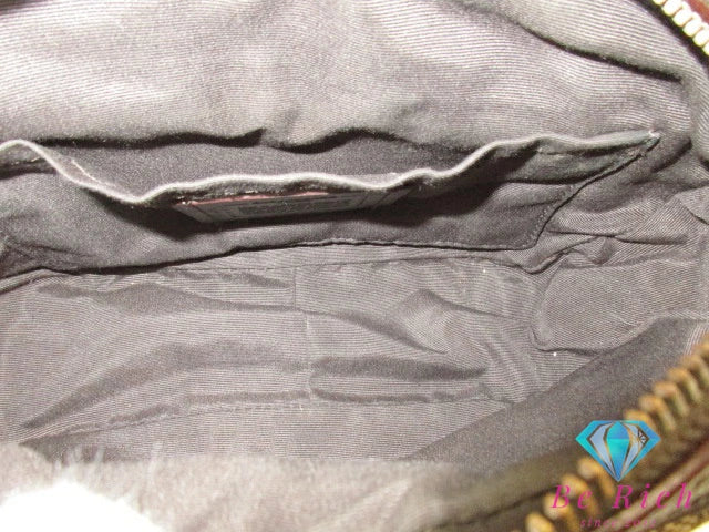 コーチ COACH アウトライン シグネチャー アイラ チェーン ショルダーバッグ ポシェット Ｆ28959 カーキ ブラウン 茶 キャンバス レザー ロゴ クロスボディ 斜め掛け 鞄 【中古】【送料無料】 bk9526