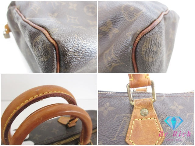 ルイ ヴィトン LOUIS VUITTON ハンドバッグ モノグラム スピーディ 35 M41107 ブラウン 茶 PVC レザー LV ロゴ ボストンバッグ ショルダーバッグ 鞄 M41524 【中古】【送料無料】 bk9528