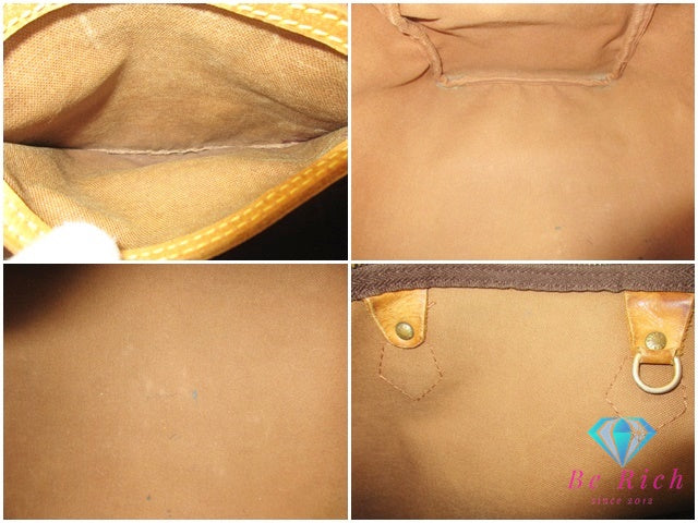 ルイ ヴィトン LOUIS VUITTON ハンドバッグ モノグラム スピーディ 35 M41107 ブラウン 茶 PVC レザー LV ロゴ ボストンバッグ ショルダーバッグ 鞄 M41524 【中古】【送料無料】 bk9528