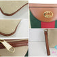 GUCCI  グッチ クラッチバッグ ハンドバッグ 576053 シェリー ウェビング インターロッキング G ロゴ ベージュ キャンバス レザー ポーチ ストラップ セカンドバッグ 【中古】【送料無料】 bk9547