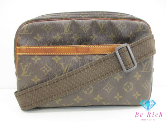 ルイ ヴィトン LOUIS VUITTON ショルダーバッグ モノグラム リポーター PM M45254 ブラウン 茶 ロゴ クロスボディ 斜め掛け 鞄 カメラバッグ   【中古】【送料無料】 bk9576