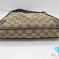 グッチ GUCCI ワン ショルダーバッグ 001.4205 GG カーキ ブラウン 茶 キャンバス レザー ロゴ ホーボー セミショルダー ハンドバッグ  鞄 【中古】【送料無料】bk9581