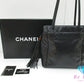 シャネル CHANEL フリンジ ショルダー トート バッグ ブラック 黒 レザー ココマーク CC ロゴ ヴィンテージ ショルダーバッグ 鞄 【中古】【送料無料】 bk9590