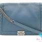 シャネル CHANEL ボーイシャネル チェーン ショルダーバッグ ネイビー 紺 シルバー 金具 レザー CC ココマーク ロゴ ハンドバッグ 肩掛け 斜め掛け 鞄 【中古】【送料無料】 bk9593