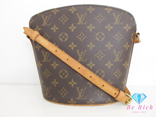 ルイ ヴィトン LOUIS VUITTON ショルダーバッグ ポシェット モノグラム ドルーオ M51290 ブラウン 茶 PVC レザー LVロゴ クロスボディ 斜め掛け 鞄 【中古】【送料無料】 bk9597