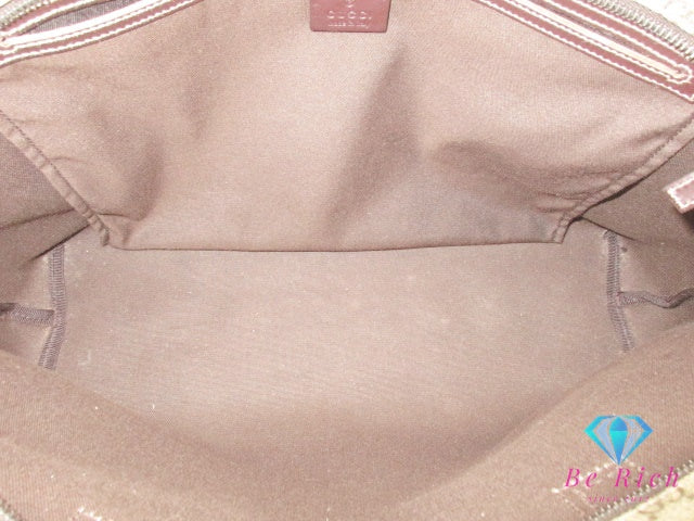 グッチ GUCCI トートバッグ 211137 GG プラス ブラウン ベージュ 茶 PVC レザー ロゴ ショルダーバッグ ハンドバッグ 鞄 スプリーム  【中古】【送料無料】 bk9612