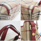 バーバリー BURBERRY ショルダーバッグ 3799356 ベージュ レッド 赤 ノバ チェック PVC レザー ロゴ トートバッグ ハンドバッグ ポーチ 肩掛け 鞄 【中古】【送料無料】 bk9620