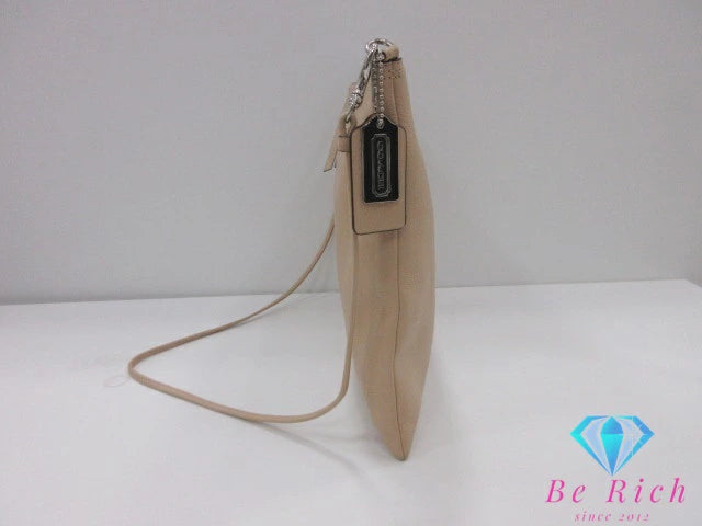 コーチ COACH 2way ショルダーバッグ クラッチバッグ 29461 ブリーカー デイリー ベージュ ロゴ レザー 肩掛け バッグ 鞄 メンズ レディース 【中古】【送料無料】 bk9623