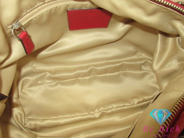 コーチ COACH ショルダーバッグ トートバッグ マディソン ギャザード レザー ソフィア サッチェル 18620 レッド 赤 ハンドバッグ 鞄 【中古】【送料無料】bk9627