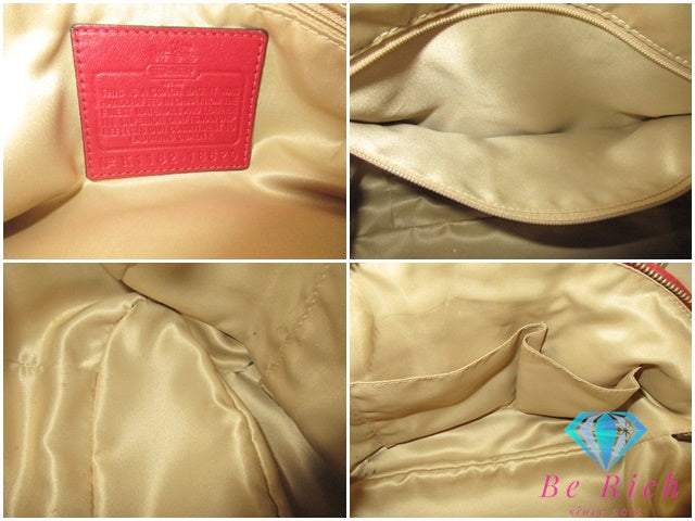 コーチ COACH ショルダーバッグ トートバッグ マディソン ギャザード レザー ソフィア サッチェル 18620 レッド 赤 ハンドバッグ 鞄 【中古】【送料無料】bk9627