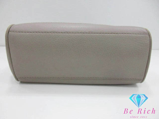 ケイトスペード kate spade 2way ハンドバッグ ショルダーバッグ RN0102760 グレージュ レザー ロゴ 鞄 【中古】【送料無料】 bk9628