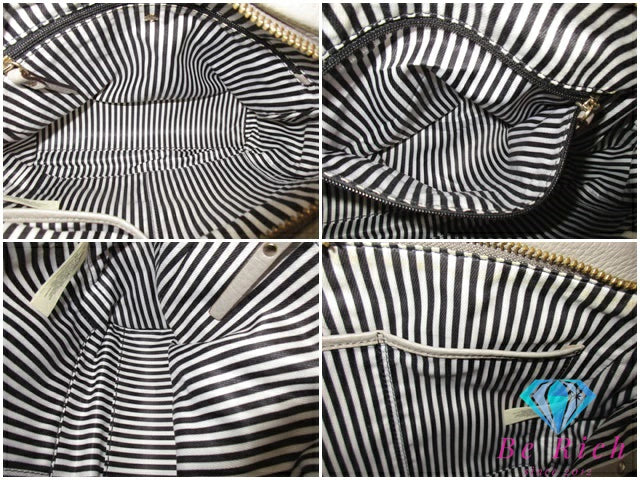 ケイトスペード kate spade 2way ハンドバッグ ショルダーバッグ RN0102760 グレージュ レザー ロゴ 鞄 【中古】【送料無料】 bk9628