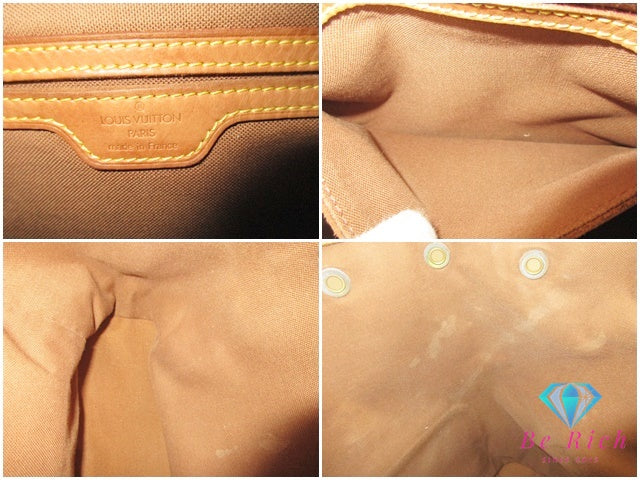 ルイ ヴィトン LOUIS VUITTON バックパック リュック M51135 モノグラム モンスリ GM 茶 ブラウン PVC レザー LV ロゴ ショルダーバッグ 肩掛け 鞄 【中古】【送料無料】 bk9637