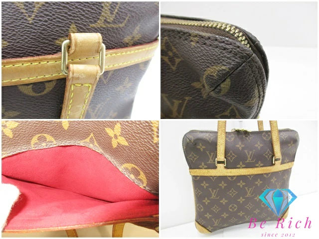 ルイ ヴィトン LOUIS VUITTON ショルダーバッグ モノグラム クーサン GM M51141 ブラウン 茶 PVC レザー LV ロゴ 茶 ブラウン マチなし ハンドバッグ 鞄  【中古】【送料無料】 bk9667