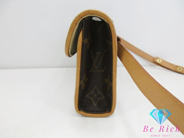 ルイ ヴィトン LOUIS VUITTON モノグラム ポシェット フロランティーヌ M51855 ブラウン 茶 PVC レザー ウエスト ポーチ ベルト 鞄 【中古】【送料無料】 bk9677
