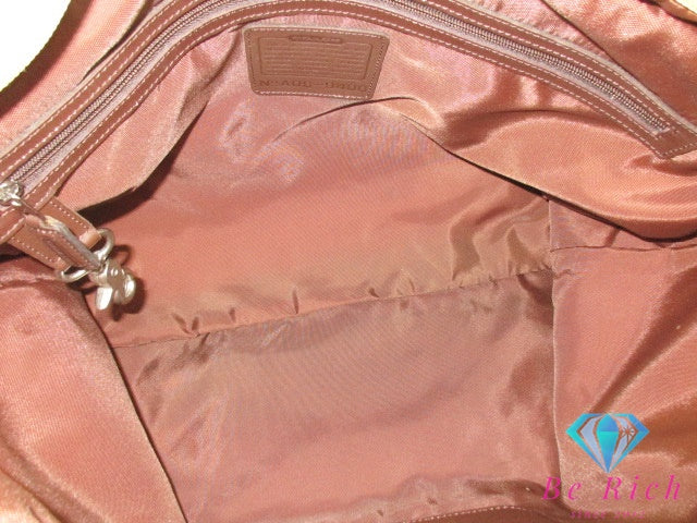 コーチ COACH オール レザー トートバッグ ショルダーバッグ 9400 ベージュ グラブタン レザー ロゴ ハンドバッグ 肩掛け 鞄 ヴィンテージ オールド 【中古】【送料無料】 bk9681