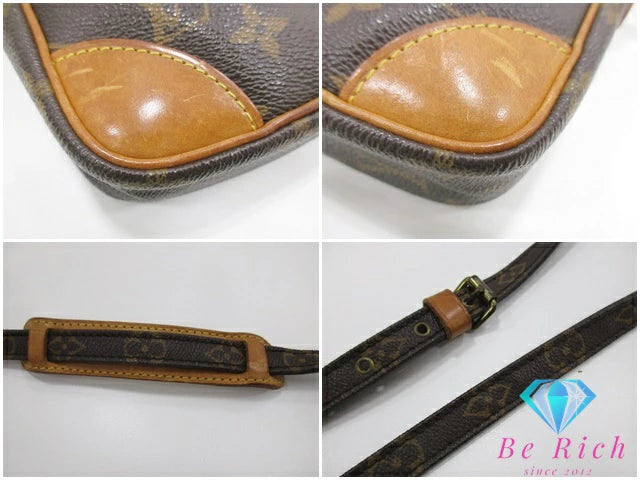 ルイ ヴィトン LOUIS VUITTON ショルダーバッグ モノグラム ダヌーブ M45266 ブラウン 茶 PVC レザー LV ロゴ ポシェット クロスボディ 斜め掛け 鞄  【中古】【送料無料】 bk9698