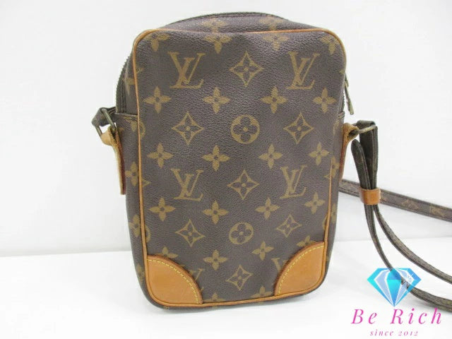 ルイ ヴィトン LOUIS VUITTON ショルダーバッグ モノグラム ダヌーブ M45266 ブラウン 茶 PVC レザー LV ロゴ ポシェット クロスボディ 斜め掛け 鞄  【中古】【送料無料】 bk9698