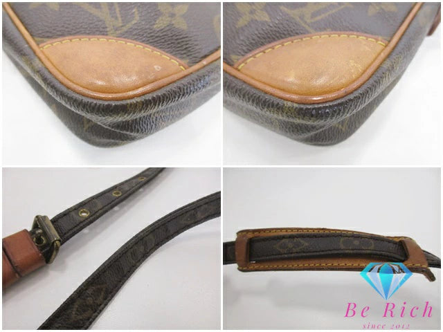 ルイ ヴィトン LOUIS VUITTON ショルダーバッグ モノグラム ダヌーブ M45266 ブラウン 茶 PVC レザー LV ロゴ ポシェット クロスボディ 斜め掛け 鞄  【中古】【送料無料】 bk9719