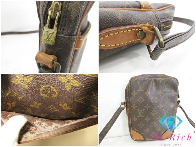 ルイ ヴィトン LOUIS VUITTON ショルダーバッグ モノグラム ダヌーブ M45266 ブラウン 茶 PVC レザー LV ロゴ ポシェット クロスボディ 斜め掛け 鞄  【中古】【送料無料】 bk9719