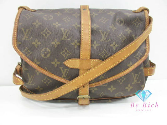 ルイ ヴィトン LOUIS VUITTON ショルダーバッグ モノグラム ソミュール 30 M42256 ブラウン 茶 ダブル フラップ 肩掛け 斜め掛け 鞄 定番 人気 【中古】【送料無料】  bk9767