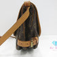 ルイ ヴィトン LOUIS VUITTON ショルダーバッグ モノグラム ソミュール 30 M42256 ブラウン 茶 ダブル フラップ 肩掛け 斜め掛け 鞄 定番 人気 【中古】【送料無料】  bk9767
