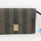フェンディ FENDI セカンドバッグ クラッチバッグ ペカン ブラック 黒 ブラウン 茶 PVC レザー 手持ち 鞄 【中古】【送料無料】 bk9795