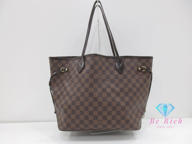 ルイヴィトン LOUIS VUITTON ダミエ ネヴァーフル MM N51105 エベヌ LV ロゴ トートバッグ ショルダーバッグ ハンドバッグ 肩掛け鞄【中古】【送料無料】bk9825
