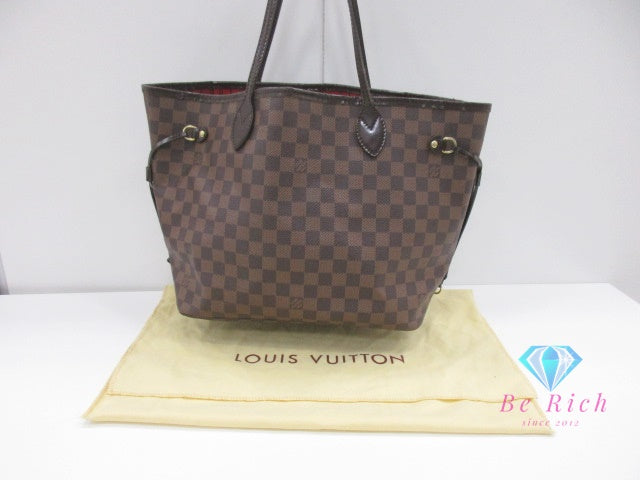 ルイヴィトン LOUIS VUITTON ダミエ ネヴァーフル MM N51105 エベヌ LV ロゴ トートバッグ ショルダーバッグ ハンドバッグ 肩掛け鞄【中古】【送料無料】bk9825
