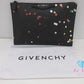 ジバンシィ GIVENCHY クラッチバッグ 黒 ブラック マルチカラー PVC レザー ロゴ セカンドバッグ 手持ち 鞄 ジバンシー 【中古】【送料無料】 bk9826