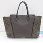 ルイ ヴィトン LOUIS VUITTON モノグラム トートW PM M41061 ショコラ ブラウン 茶 PVC キュイール・オルフェーヴル レザー LV ロゴ  トートバッグ ハンドバッグ 鞄 【中古】【送料無料】 bk9828