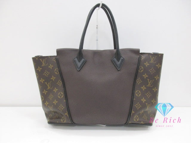 ルイ ヴィトン LOUIS VUITTON モノグラム トートW PM M41061 ショコラ ブラウン 茶 PVC キュイール・オルフェーヴル レザー LV ロゴ  トートバッグ ハンドバッグ 鞄 【中古】【送料無料】 bk9828