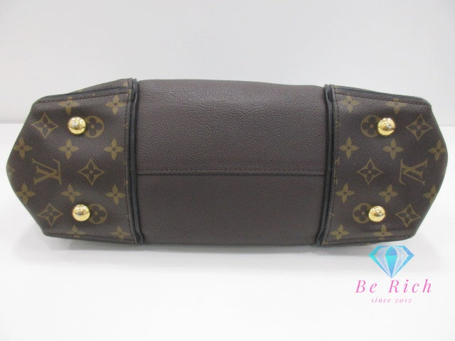 ルイ ヴィトン LOUIS VUITTON モノグラム トートW PM M41061 ショコラ ブラウン 茶 PVC キュイール・オルフェーヴル レザー LV ロゴ  トートバッグ ハンドバッグ 鞄 【中古】【送料無料】 bk9828