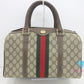 グッチ GUCCI ミニ ボストンバッグ 24.012.3842 GG シェリー オフィディア ロゴ ベージュ PVC レザー ハンドバッグ オールドグッチ【中古】【送料無料】 bk9847