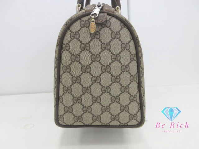 グッチ GUCCI ミニ ボストンバッグ 24.012.3842 GG シェリー オフィディア ロゴ ベージュ PVC レザー ハンドバッグ オールドグッチ【中古】【送料無料】 bk9847
