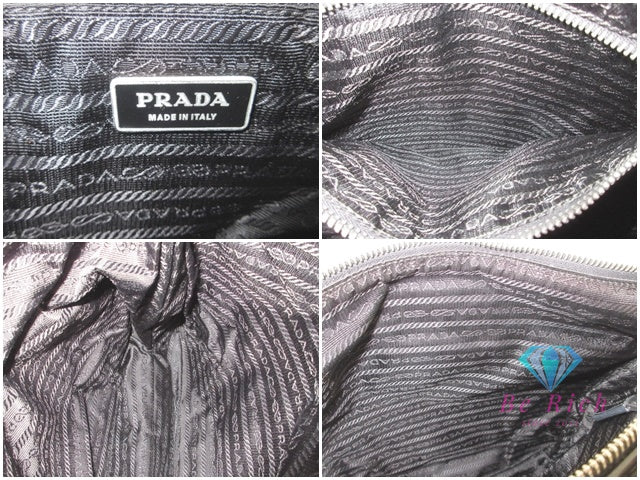 プラダ PRADA 斜め掛け ショルダーバッグ ブラック 黒 ナイロン ポコノ 三角 プレート ロゴ バッグ 鞄 メンズ レディース 【中古】【送料無料】 bk9856