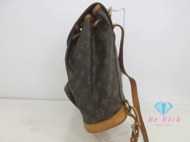 ルイ ヴィトン LOUIS VUITTON バックパック リュック モノグラム モンスリ M51136 LV ロゴ ショルダーバッグ 肩掛け 鞄 【中古】【送料無料】 bk9870