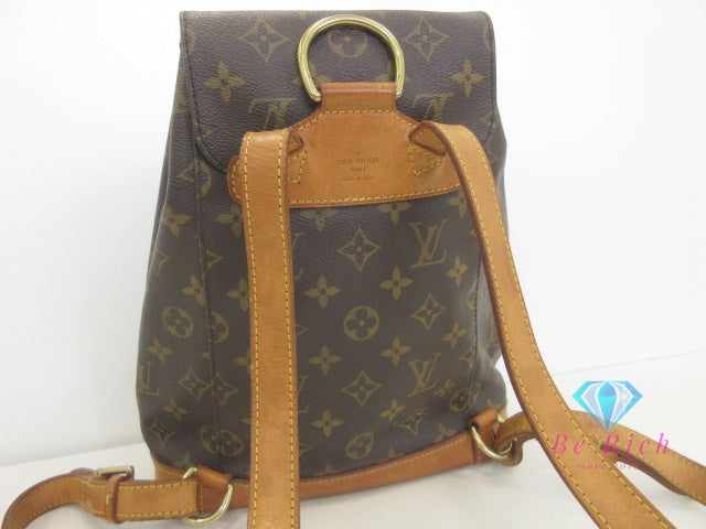 ルイ ヴィトン LOUIS VUITTON バックパック リュック モノグラム モンスリ M51136 LV ロゴ ショルダーバッグ 肩掛け 鞄 【中古】【送料無料】 bk9870