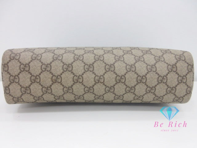 グッチ GUCCI クラッチバッグ 101633  GG スプリーム 茶 ブラウン PVC レザー  セカンドバッグ ビジネスバッグ【中古】【送料無料】 bk9888