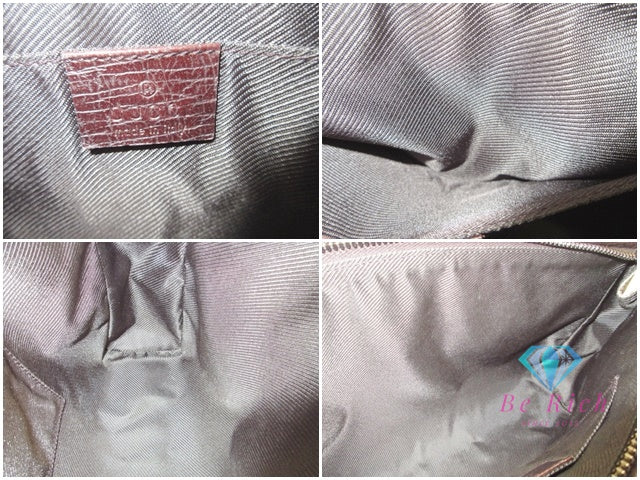 グッチ GUCCI クラッチバッグ 101633  GG スプリーム 茶 ブラウン PVC レザー  セカンドバッグ ビジネスバッグ【中古】【送料無料】 bk9888